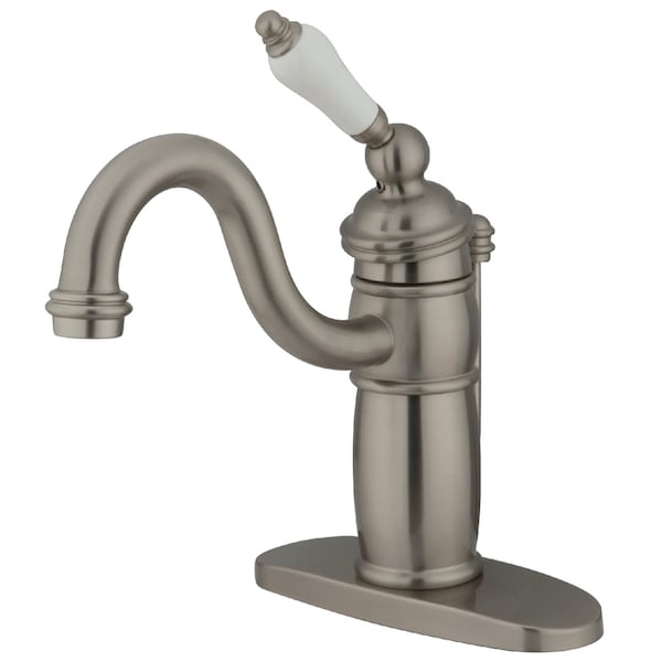 Victorian Bathroom Faucet W/ Pop-Up Drain, Brushed Nickel